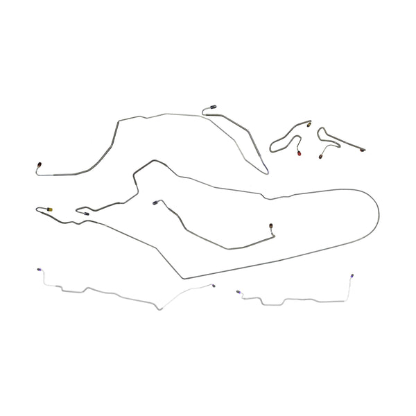 1972-76 Mercury Montego Power Disc Brake Line Kit 7pc, Stainless