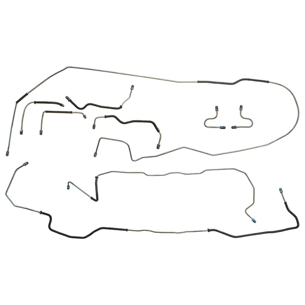 1993-02 Mazda RX7 Complete Brake LIne Kit 9pc, Stainless