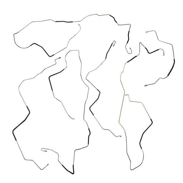 1995 Mitsubishi 3000 Spyder Four-Wheel Disc w/ ABS Complete Brake Line Kit 6pc, Stainless
