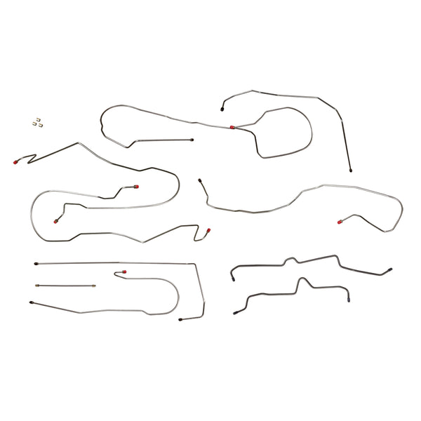 2000-07 Chevrolet GMC Cadillac Suburban Avalanche Yukon XL 4WD 1500 Complete Brake Line Kit 10pc, Stainless