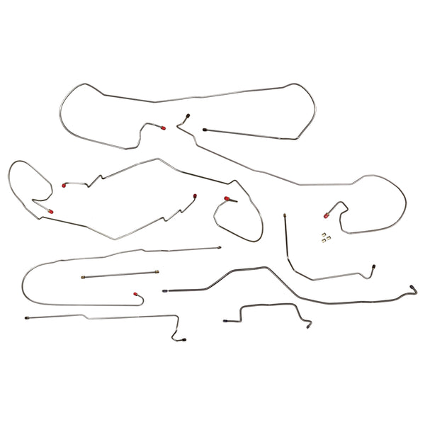1999-02 Chevrolet GMC Truck 2WD 1500 All Cab & Bed Sizes Complete Brake Line Kit 10pc, Stainless