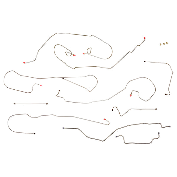 1999-02 Chevrolet GMC 2WD 1500 (Non-HD) Std. Cab Short or Long Bed Brake Line Kit, Stainless