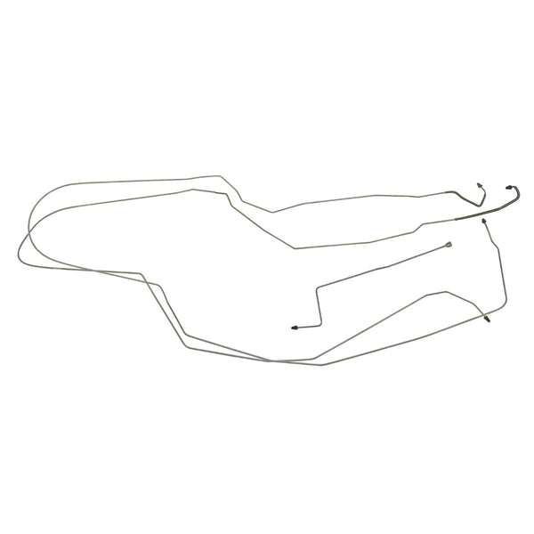 1999-00 Oldsmobile Alero Front Disc/Rear Drum w/ABS (Side of ABS) 3/16" F to R Brake Lines 3pc, Stainless