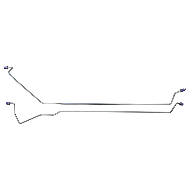 1966-67 Oldsmobile Cutlass 442 10/12-Bolt Rear Axle Brake Lines 2pc, Stainless