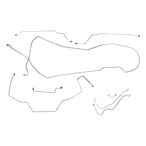 1968 Oldsmobile Cutlass 442 F85 Hardtop Power Disc Brake Line Kit 8pc, Stainless