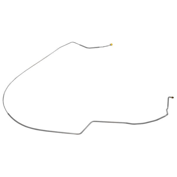 1970-72 Oldsmobile Cutlass/442/F85 Convertible Power/Manual Drum 1/4" F to R Brake Line 1pc, Stainless