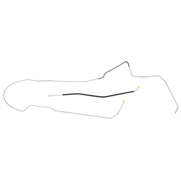 1968-69 Oldsmobile Cutlass 442 F85 Hardtop (PS Routing) 1/4" Fuel Return Lines 2pc, Stainless