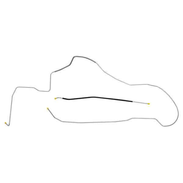 1970 Oldsmobile Cutlass 442 F85 Hardtop (PS Routing) 1/4" Fuel Return Lines 2pc, Stainless