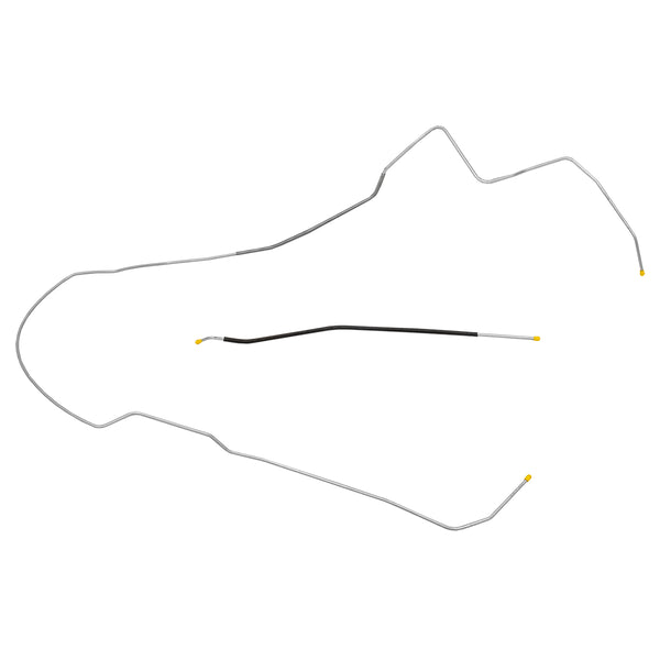 1971-72 Oldsmobile Cutlass 442 F85 Hardtop (PS Routing) 1/4" Fuel Return Lines 2pc, Stainless