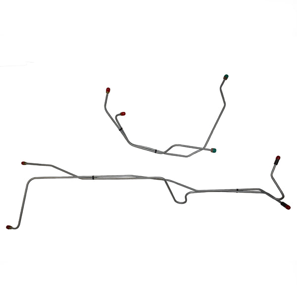 1969-72 Oldsmobile Cutlass 442 F-85 D55 Heavy Duty Trans Cooler Lines 4pc, Stainless