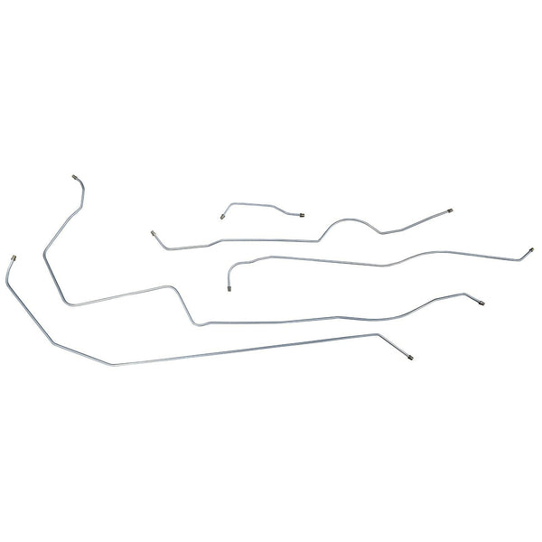 1937 Oldsmobile F-37 Complete Drum Brake Line Kit, 5pc Stainless