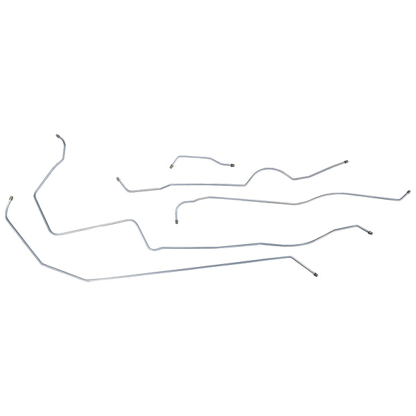 1939 Oldsmobile F-39 Standard/Special/Deluxe 115" WB Drum Brake Line Kit 5pc, Stainless