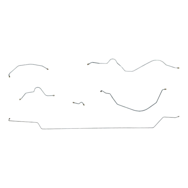 1949 Oldsmobile Futuramic/98 125" WB Drum Brake Line Kit 6pc, Stainless