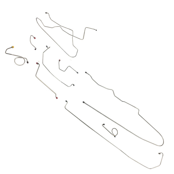 1968 Oldsmobile Toronado Power Disc Brake Line Kit-8 pc, Stainless