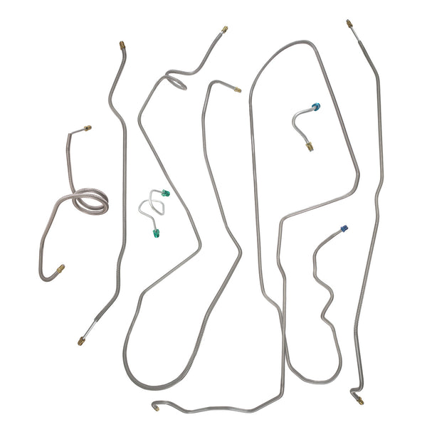 1975-79 Oldsmobile Omega Power Disc Brake Line Kit 7pc, Stainless