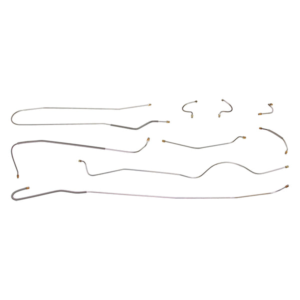 1963 Plymouth Valiant 106" WB Dual Master Conversion Complete Brake Line Kit 7pc, Stainless