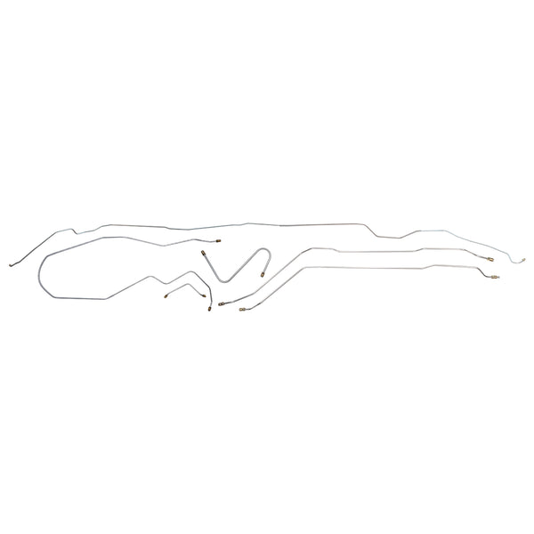 1966 Pontiac Catalina Power Drum Brake Line Kit 6pc, Stainless