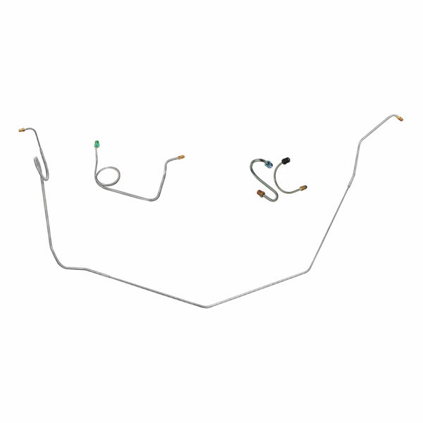 1969 Pontiac Firebird/TA Power Drum Front Brake Line Kit 4pc, Stainless