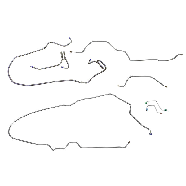 1976-80 Pontiac Firebird/TA (w/o Sway Bar) Power Disc Brake Line Kit 7pc, Stainless