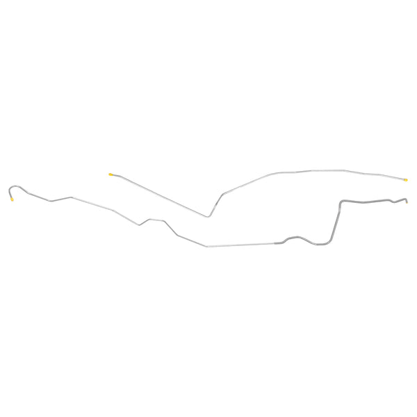 1977 Pontiac Firebird TA Oldsmobile 403CID (PS Routing) 1/4" Fuel Return Lines 2pc, Stainless