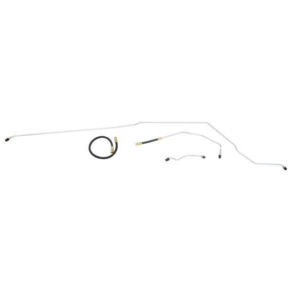 1988-92 Pontiac Firebird/TA V8 FI (DS Routing) Tank to Pump 3/8" Main Fuel Lines 3pc, Stainless