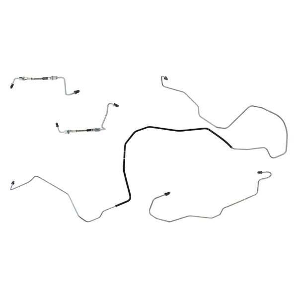 2004-08 Pontiac Grand Prix Four-Wheel Disc w/ABS Front Brake Line Kit (w/Flex) 4pc, Stainless