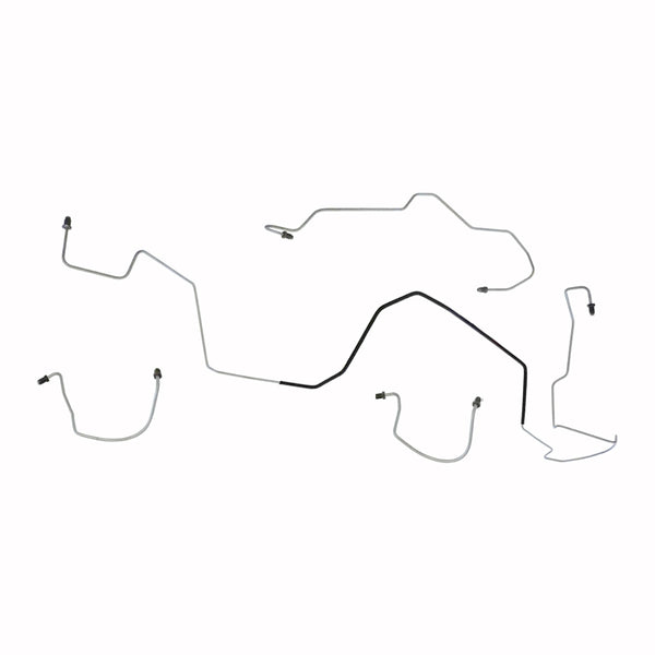 2004-08 Pontiac Grand Prix Four-Wheel Disc w/ABS Front Brake Line Kit (w/o Flex) 4pc, Stainless