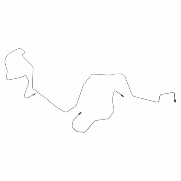 2004-08 Pontiac Grand Prix, Rear Drum, Non-ABS Right & Left Front Brake Line Kit, 2 PC Stainless Steel