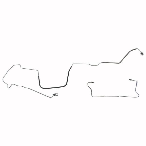 1997-03 Pontiac Grand Prix Four-Wheel Disc w/ABS 3/16" Right & Left Front Brake Lines (w/o Flex) 2pc, Stainless