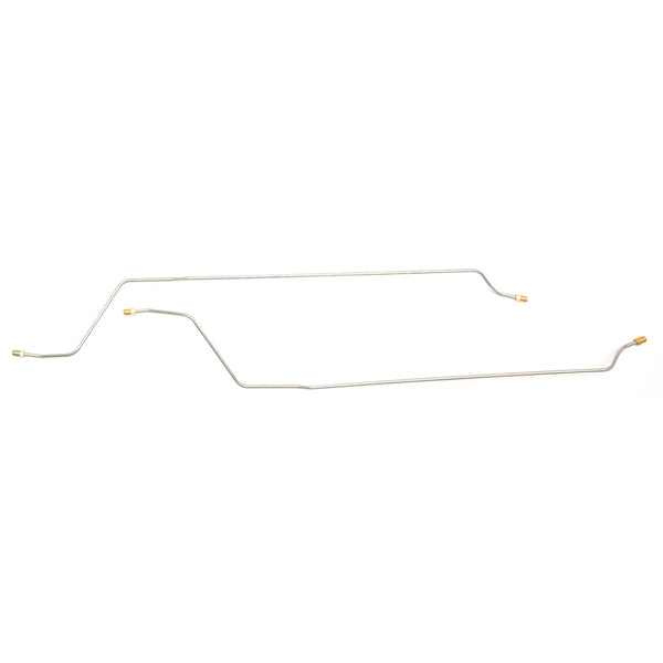 1964-65 A Body (Except Chevrolet) 3/16"  Rear Axle Brake Lines, 2pc Stainless