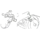 1967 Pontiac GTO Tempest LeMans Factory Disc 3/16" Brake Caliper Lines (1/2"-20 Lt, 7/16"-24 Rt @ Caliper) 2pc, Stainless