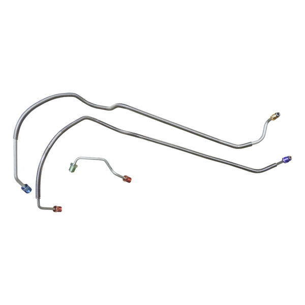 Late 1967 Pontiac GTO LeMans Power Disc M/C Lines 3pc Stainless