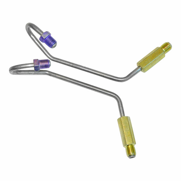 1968 Pontiac GTO, LeMans, Tempest Front Drum Brake Wheel Lines 2pc, Stainless