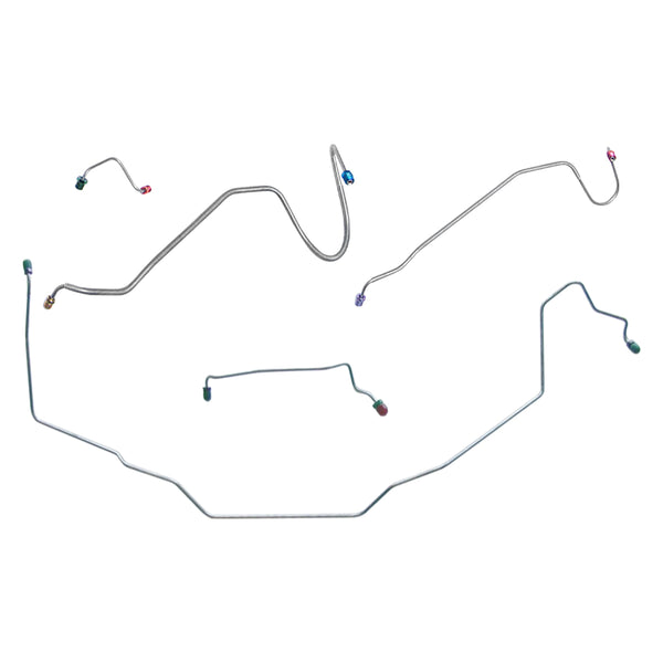 1969 Pontiac GTO/Tempest/LeMans Manual Disc Front Brake Line Kit 5pc, Stainless