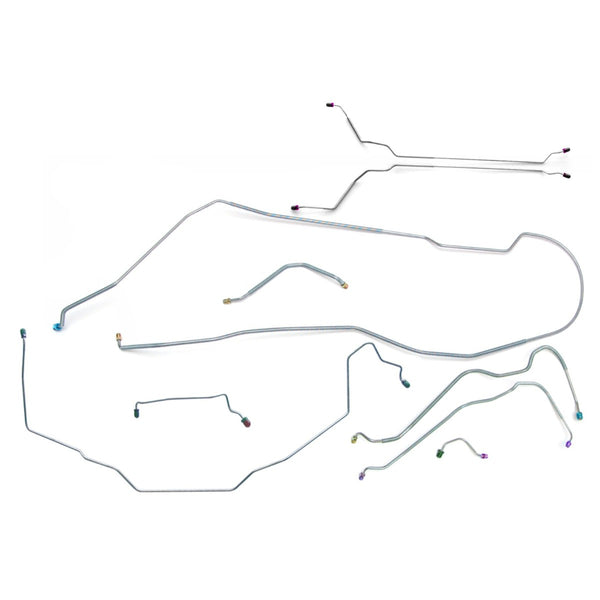 1970 Pontiac GTO Tempest LeMans Hardtop Power Disc Complete Brake Line Kit 9pc Stainless