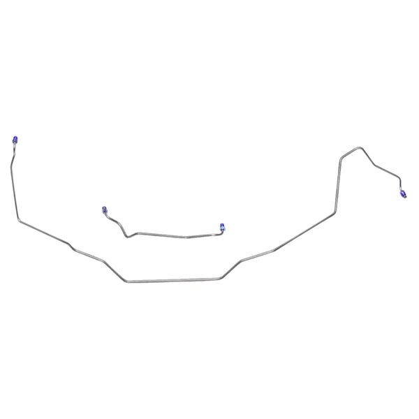 1971-72 Pontiac Buick Oldsmobile A-Body Power Or Manual Disc 3/16" Right and Left Front Brake Lines 2pc, Stainless