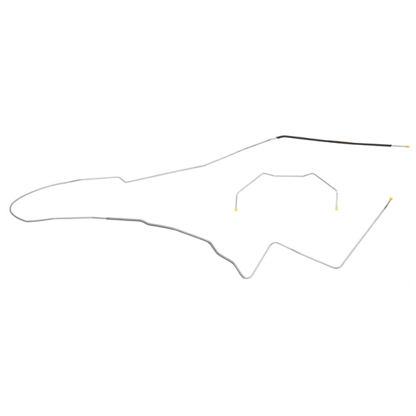 1970 Pontiac GTO Tempest LeMans Hardtop (PS Routing) 1/4" Fuel Return Lines 2pc, Stainless