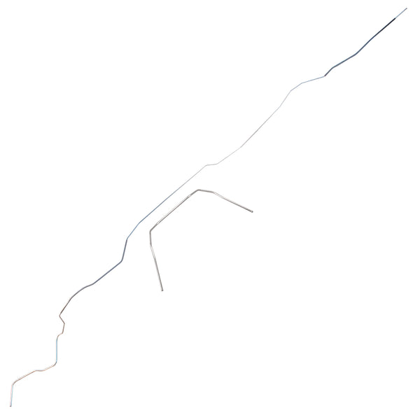 1971-72 Pontiac GTO/Tempest/LeMans Hardtop (PS Routing) 1/4" Fuel Return Lines 2pc, Stainless