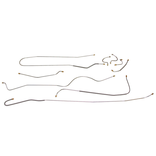 1962 Plymouth B-Body Dual Master Cylinder Conversion Brake Line Kit 7pc, Stainless