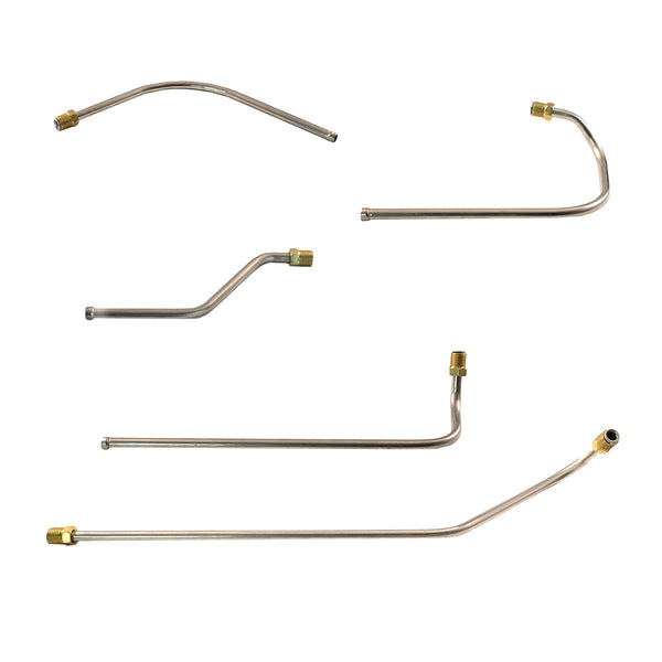 1962-63 Plymouth Belvedere/Fury 426CID Max Wedge Pump to Carb Lines 5pc, Stainless