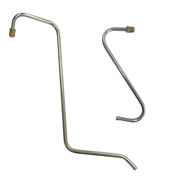 1965 Plymouth Belvedere/Satellite 318CID 2bbl Pump to Carb Line 2pc, Stainless
