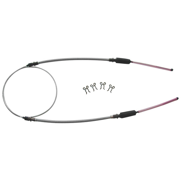 1980-82 Chevrolet Corvette Rear Parking Brake Cable Loops Between Both Rear Wheels, Stainless