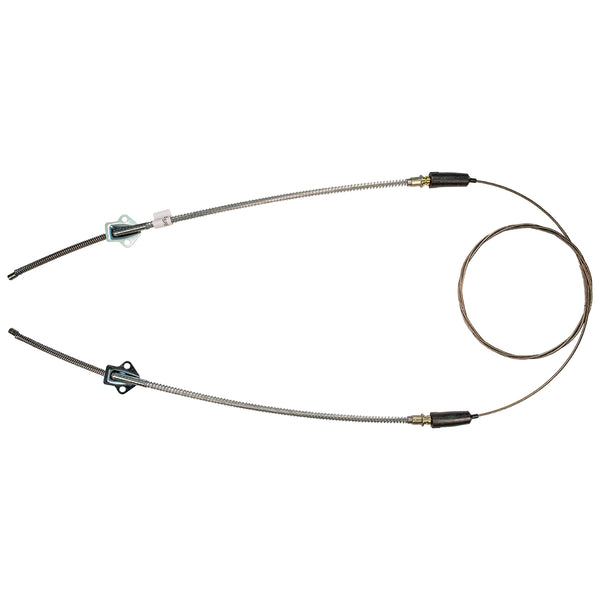 1959 Pontiac Catalina Rear Parking Brake Cable (1 Cable-loop) Plug-in, Bolt-on, has Brackets, Stainless