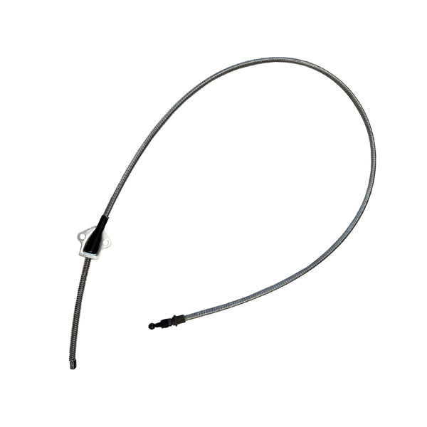 1976-77 Jeep CJ-7 Rear Parking Brake Cable, Long, 1pc, Stainless