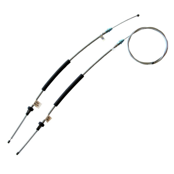 Ford Brake Cables 1968 Ford Mustang Rear Parking Brake Cable Pair - One Long, One Short Inner, Stainless