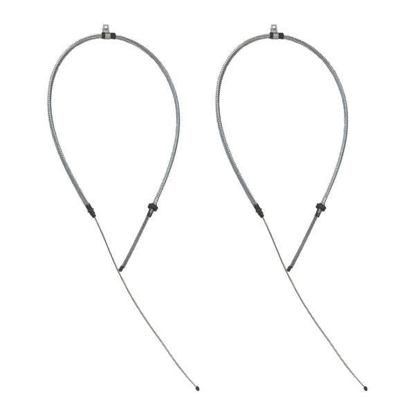 1966 Ford F-250 2WD Long Bed Rear Parking Brake Cable, Pair, Stainless