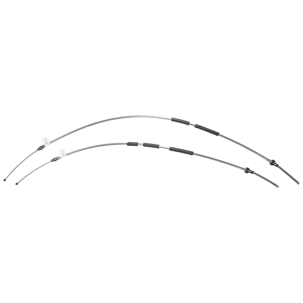1970 Ford F-100 2wd Long Bed Rear Parking Brake Cable Pair, Stainless
