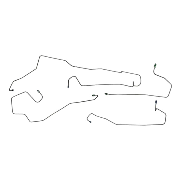 2003-07 Saturn Ion 103.2" WB Front Disc/Rear Drum w/ABS Front Brake Line Kit 4pc, Stainless