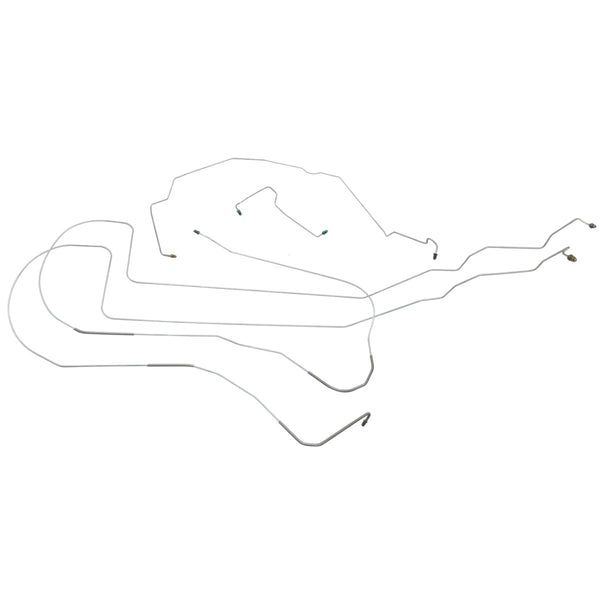 2000-02 Saturn SL Series (Third Gen) 102.4" WB Without ABS Complete Brake Line Kit 7pc, Stainless