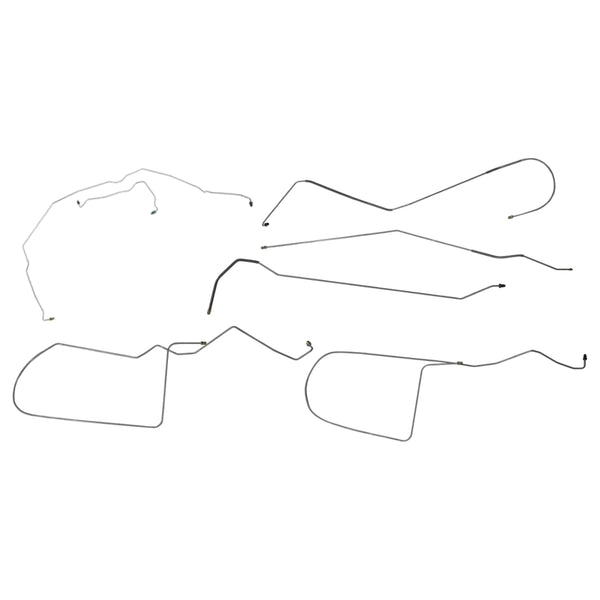 1996-99 Saturn SL (Second Gen) 102.4" WB With ABS Complete Brake Line Kit 7pc, Stainless